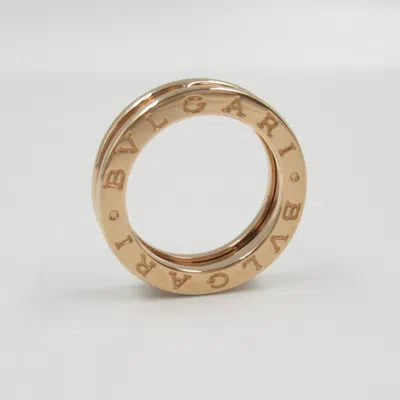 Pre-owned Bvlgari Gold Pink Gold (18k) Band Ring ()