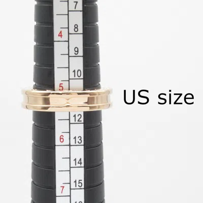 Pre-owned Bvlgari Gold Pink Gold (18k) Band Ring ()