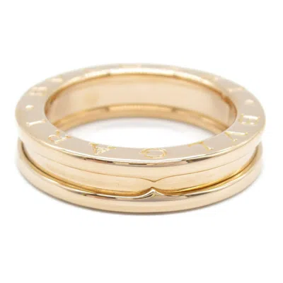 Pre-owned Bvlgari Gold Pink Gold (18k) Band Ring ()