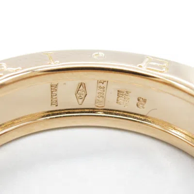 Pre-owned Bvlgari Gold Pink Gold (18k) Band Ring ()