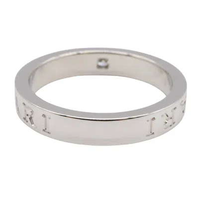 Pre-owned Bvlgari Silver White Gold (18k) Band Ring ()