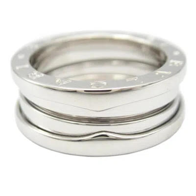 Pre-owned Bvlgari Silver White Gold (18k) Band Ring ()