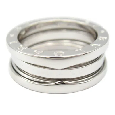 Pre-owned Bvlgari Silver White Gold (18k) Band Ring ()