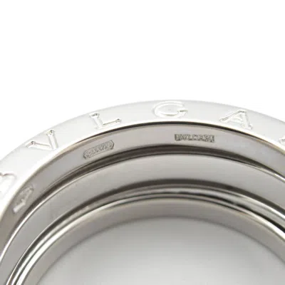 Pre-owned Bvlgari Silver White Gold (18k) Band Ring ()