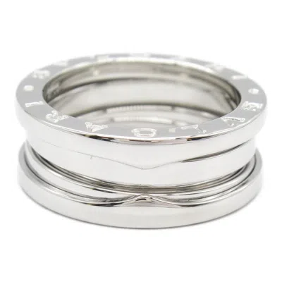 Pre-owned Bvlgari Silver White Gold (18k) Band Ring ()