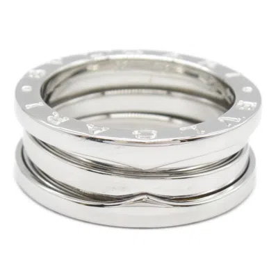 Pre-owned Bvlgari Silver White Gold (18k) Band Ring ()