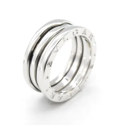 Pre-owned Bvlgari Silver White Gold (18k) Band Ring ()