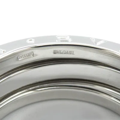 Pre-owned Bvlgari Silver White Gold (18k) Band Ring ()
