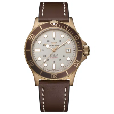 Glycine Combat Sub Men's Watch In Gold