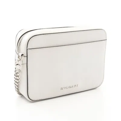 Pre-owned Bvlgari White Leather Shoulder Bag ()