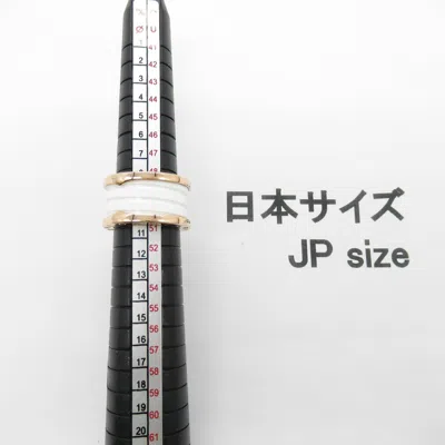 Pre-owned Bvlgari White Pink Gold (18k) Ceramic Band Ring ()