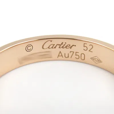 Pre-owned Cartier Gold Pink Gold (18k) Band Ring ()