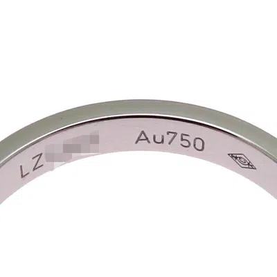 Pre-owned Cartier Love Silver White Gold (18k) Band Ring ()