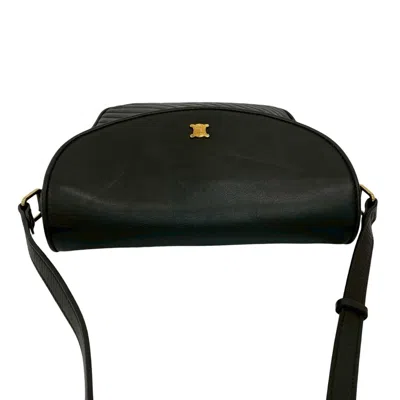 Pre-owned Celine Black Leather Pochette Shoulder Bag ()