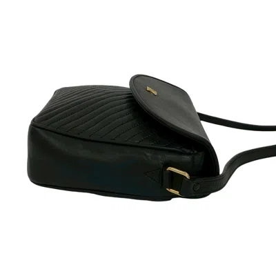 Pre-owned Celine Black Leather Pochette Shoulder Bag ()