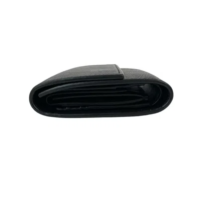 Pre-owned Celine Black Leather Wallet (tri-fold) ()