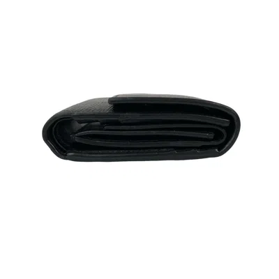 Pre-owned Celine Black Leather Wallet (tri-fold) ()