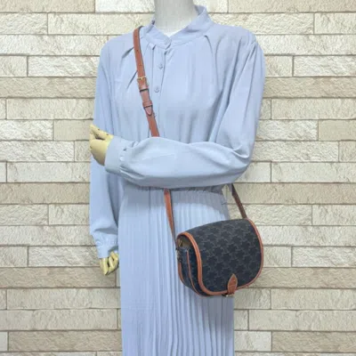 Pre-owned Celine Brown Pvc Shoulder Bag ()