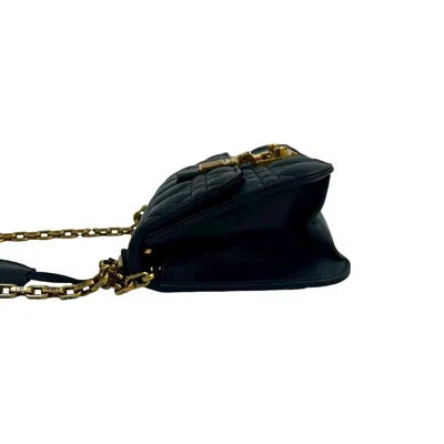 Pre-owned Dior Christian  Blue Leather Shoulder Bag ()