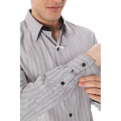 Costume National White Cotton Men Shirt In Gray