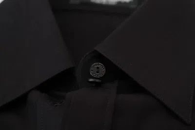 Pre-owned Dolce & Gabbana Black Cotton Collared Long Sleeves Women's Shirt ()