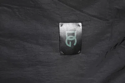 Pre-owned Dolce & Gabbana Black Nylon Logo Full Zip Bomber Men's Jacket ()