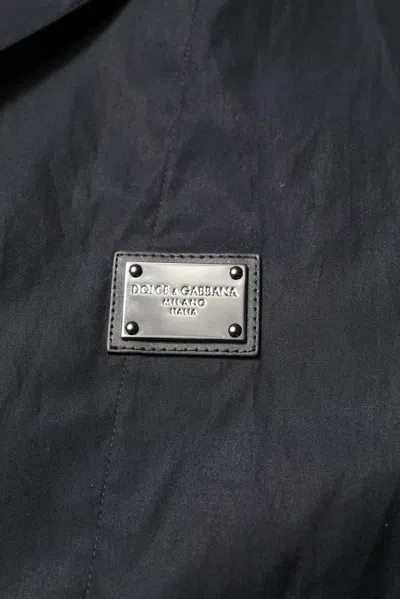 Pre-owned Dolce & Gabbana Black Short Sleeves Button Down Casual Men's Shirt ()