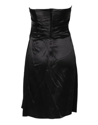Dolce & Gabbana Black Strapless Sheath A-line Mini Dress