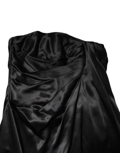 Dolce & Gabbana Black Strapless Sheath A-line Mini Dress