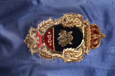 Pre-owned Dolce & Gabbana Blue Nylon Logo Patch Men Bomber Men's Sweater ()