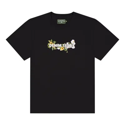 Denim Tears Cotton Floral Logo T-shirt 'black'