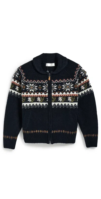 Dunst Cowichan Cardigan Navy In Blue