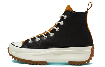 Converse Women's Run Star Hike Leather Platform Sneaker Boots From Finish Line In Black
