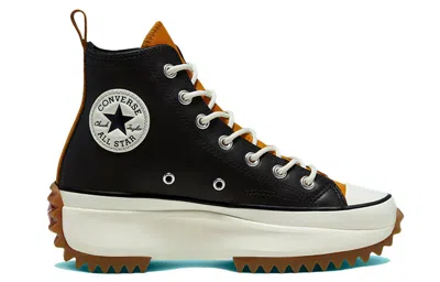 Converse Women's Run Star Hike Leather Platform Sneaker Boots From Finish Line In Black