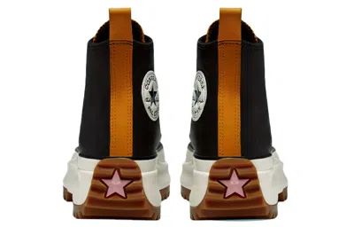 Converse Women's Run Star Hike Leather Platform Sneaker Boots From Finish Line In Black