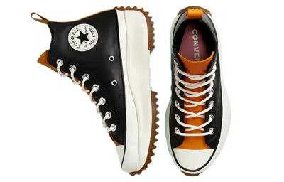 Converse Women's Run Star Hike Leather Platform Sneaker Boots From Finish Line In Black