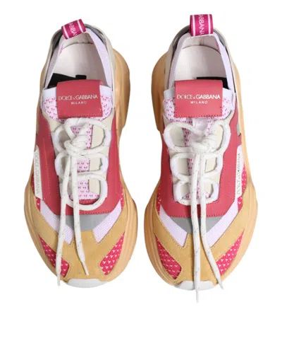 Pre-owned Dolce & Gabbana Multicolor Daymaster Low Top Sneakers Women's Shoes () In White