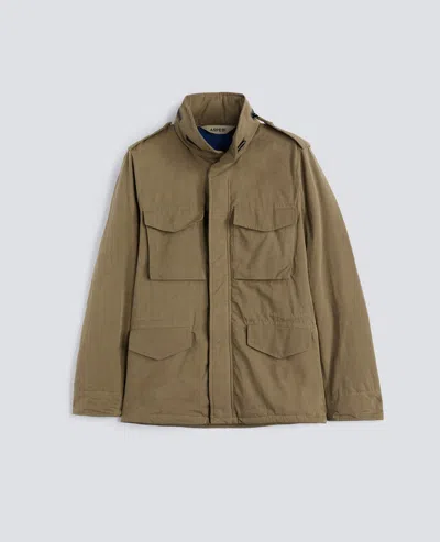 Aspesi Mini Field Jacket Cot In Tela Di Misto Cotone - Tortora In Brown