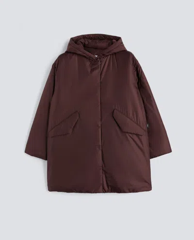 Aspesi Parka Americano In Nylon - Bordeaux In Burgundy