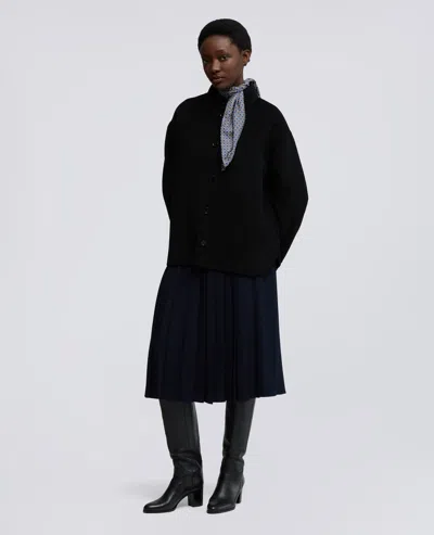 Aspesi Overshirt In Double Di Lana - Nero In Black