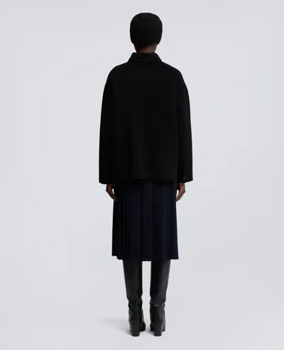 Aspesi Overshirt In Double Di Lana - Nero In Black