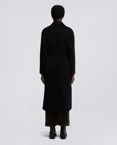 Aspesi Belted Coat In Black