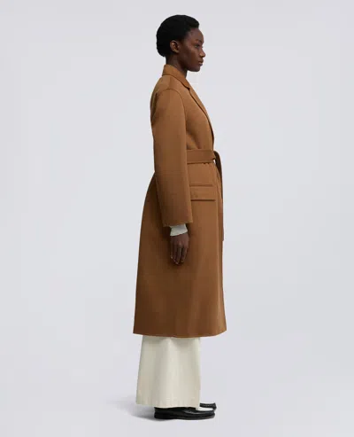 Aspesi Belted Pocket Coat In Brown