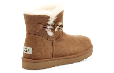 Ugg (wmns)  Mini Bailey Button Gem Classic Boot In Brown