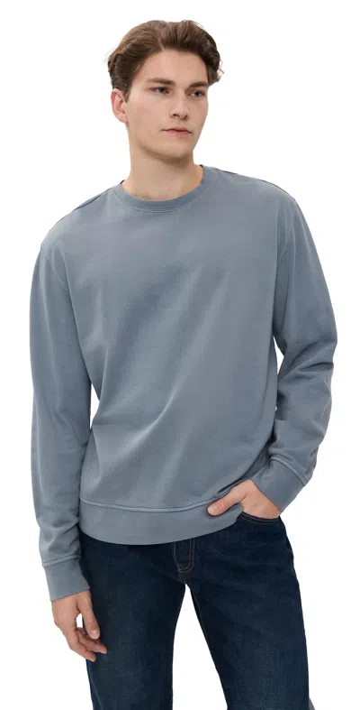 Fair Harbor The Saltaire Crew Neck Sweatshirt Maritime In Blue