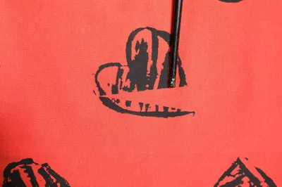 Pre-owned Dolce & Gabbana Red Cotton Short Sleeve Dg Heart Logo Men's T-shirt ()