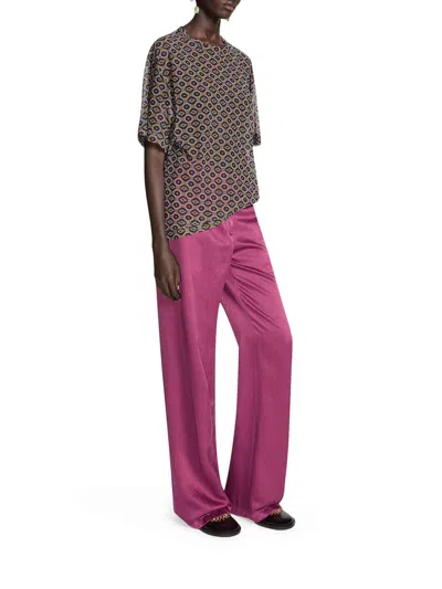 Dries Van Noten Oversized Transparent T-shirt In Multi