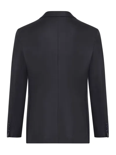 Giorgio Armani Tailored Wool And Cashmere Suit In Black