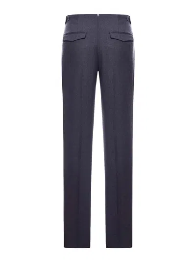 Incotex Tailored Wool Trousers In Blue