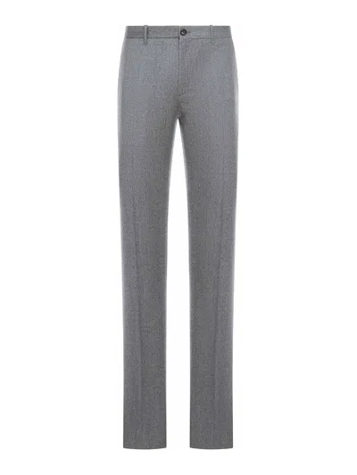 Incotex Tailored Wool Trousers In Gray